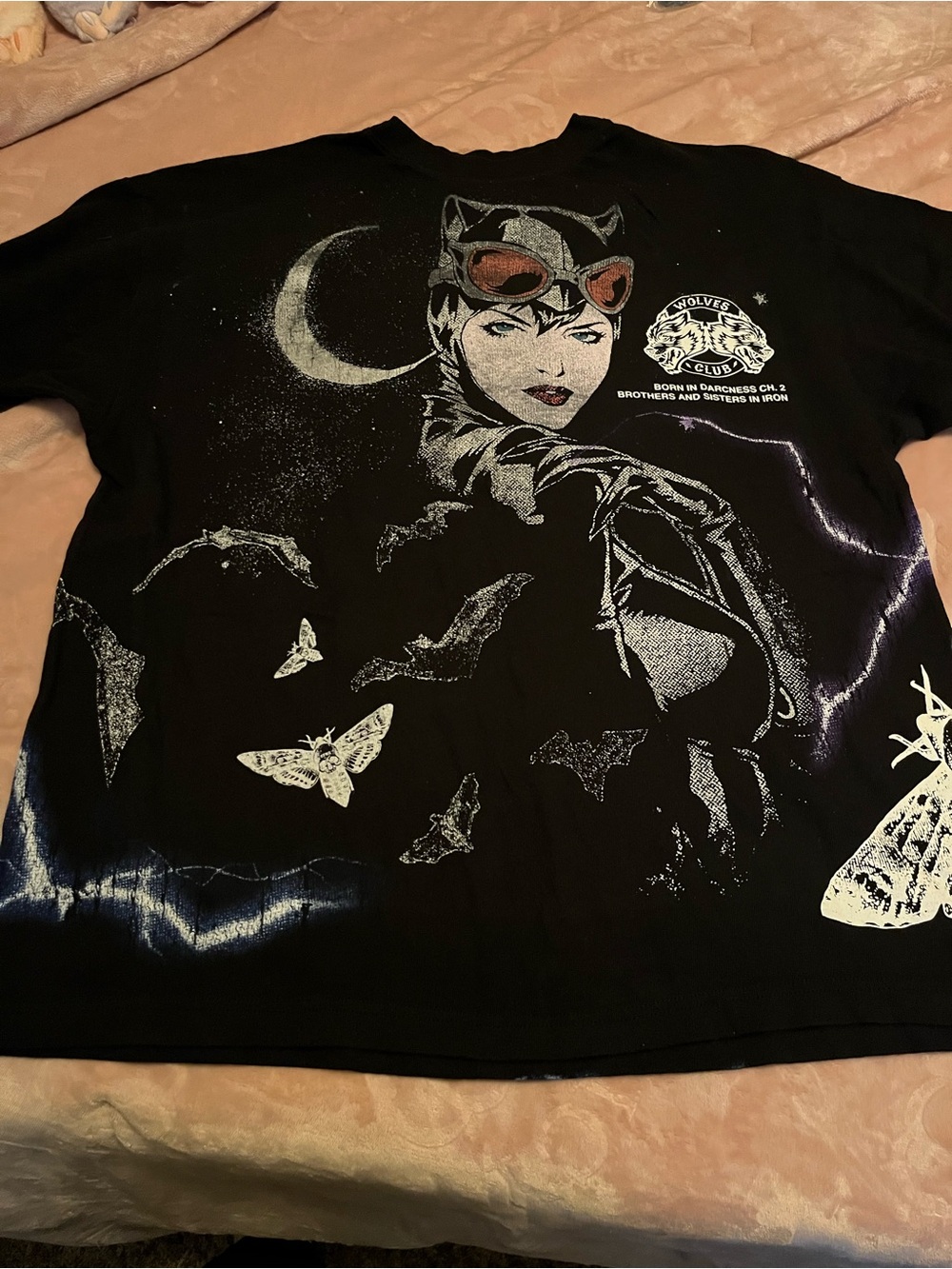 Darc Sport Black Catwoman Graphic Short Sleeve Tee